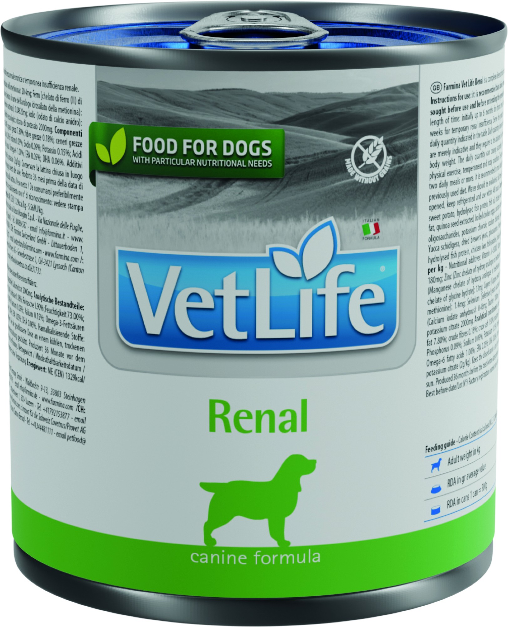 VET LIFE natvoeding voor de hond Renal 300 gr. - per 6 stuks
