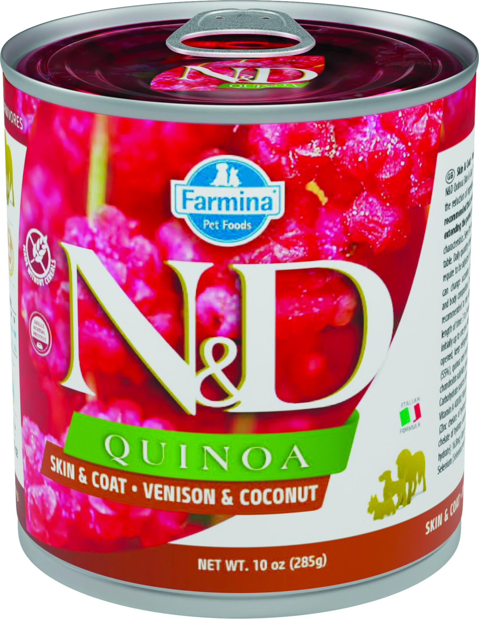 N&D Quinoa natvoeding voor de hond Skin&Coat Hert 285 gr. - per 6 stuks