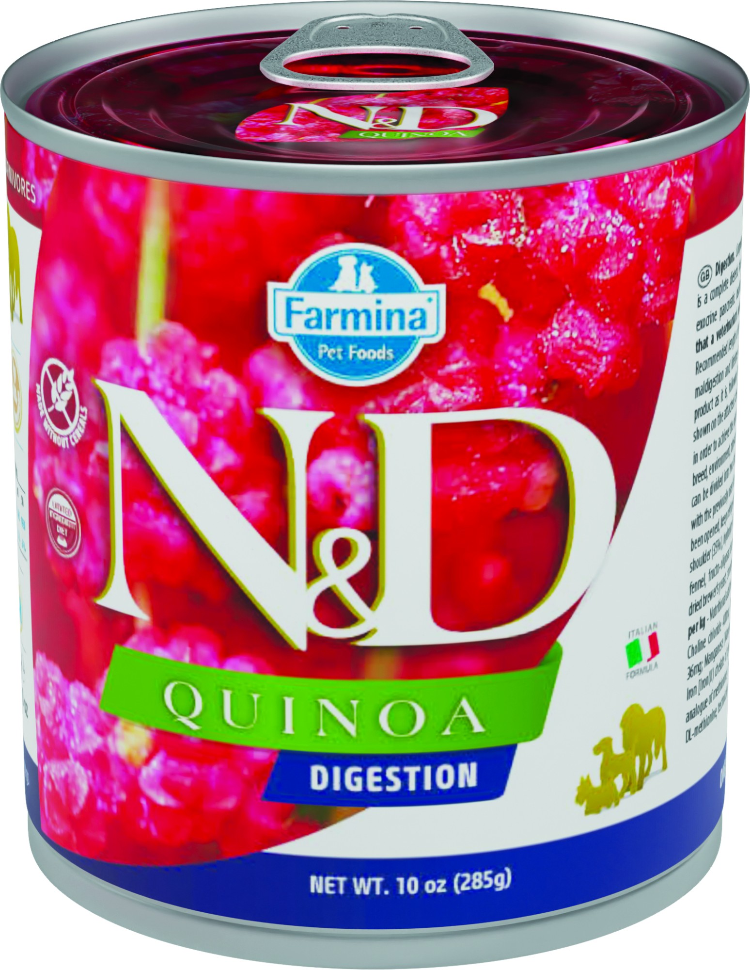 N&D Quinoa natvoeding voor de hond Digestion Lam 285 gr. - per 6 stuks