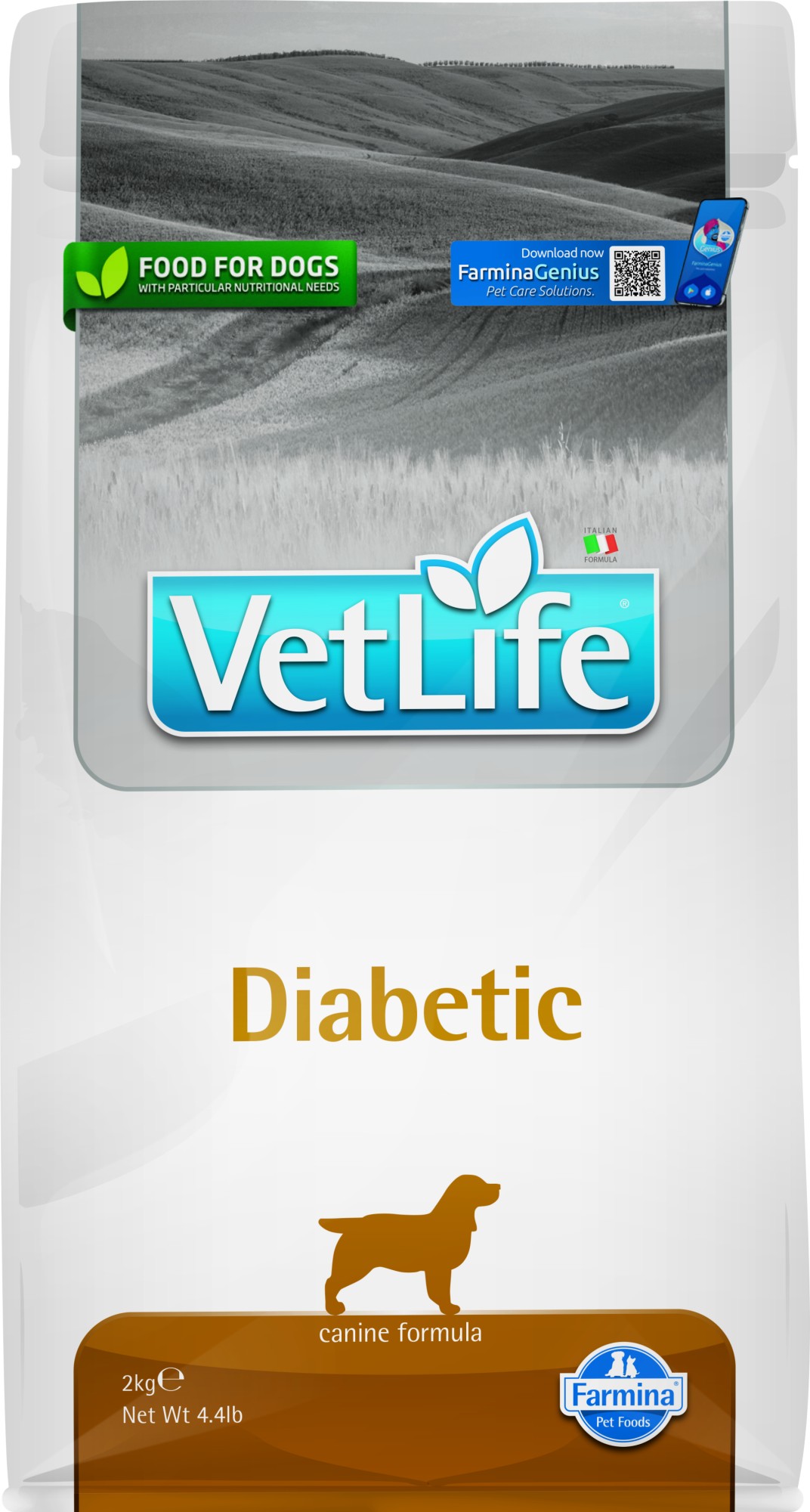 VET LIFE hondenvoeding Diabetic 2 kg