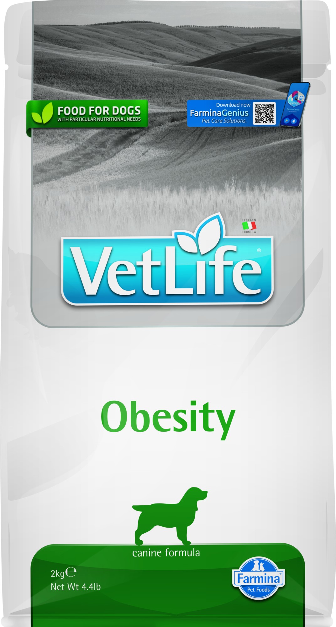VET LIFE hondenvoeding Obesity 2 kg