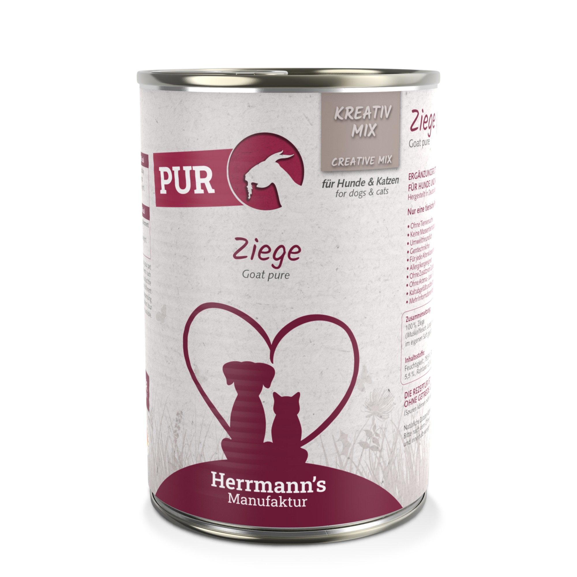 HERRMANNS Herrmann's Puur Geit 400 gr. - per 6 stuks