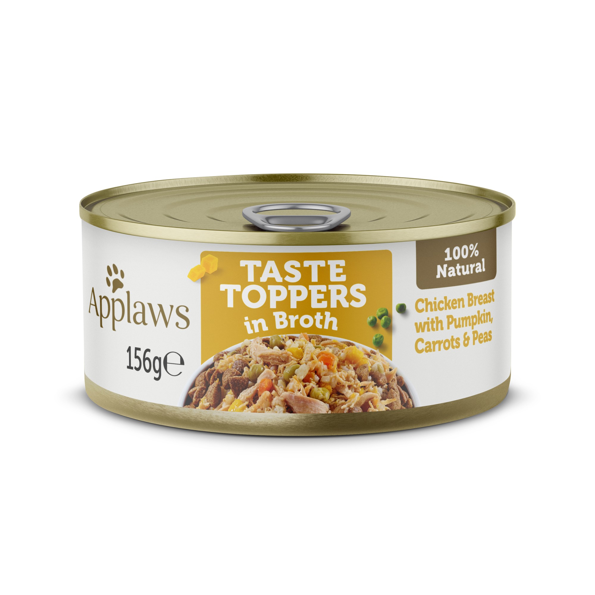 Applaws Dog Taste Toppers Kip met groente in bouillon 156 gr. - per 12 stuks