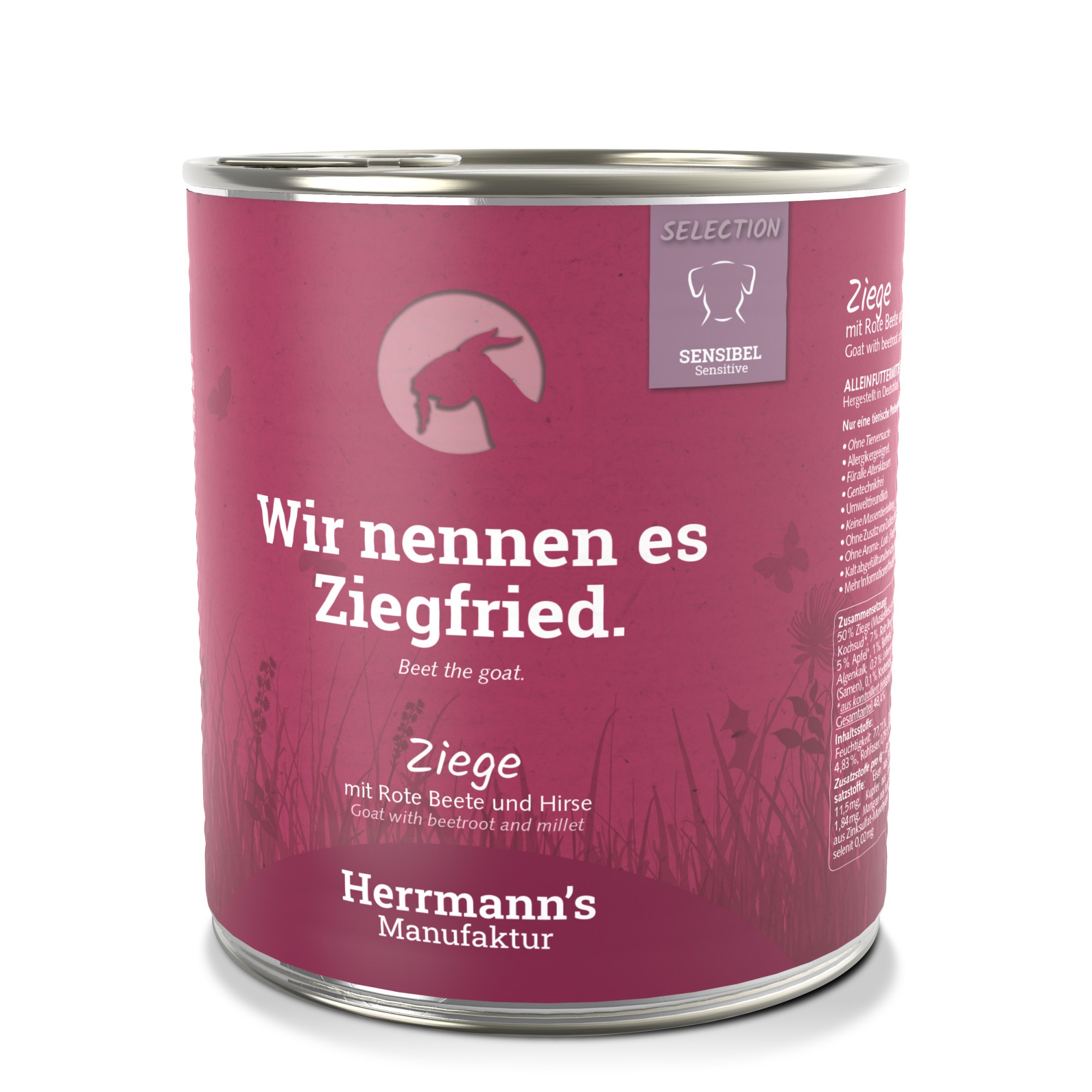 Herrmann's Sensitive hond Geit met Rode bieten 800 gr. - per 6 stuks