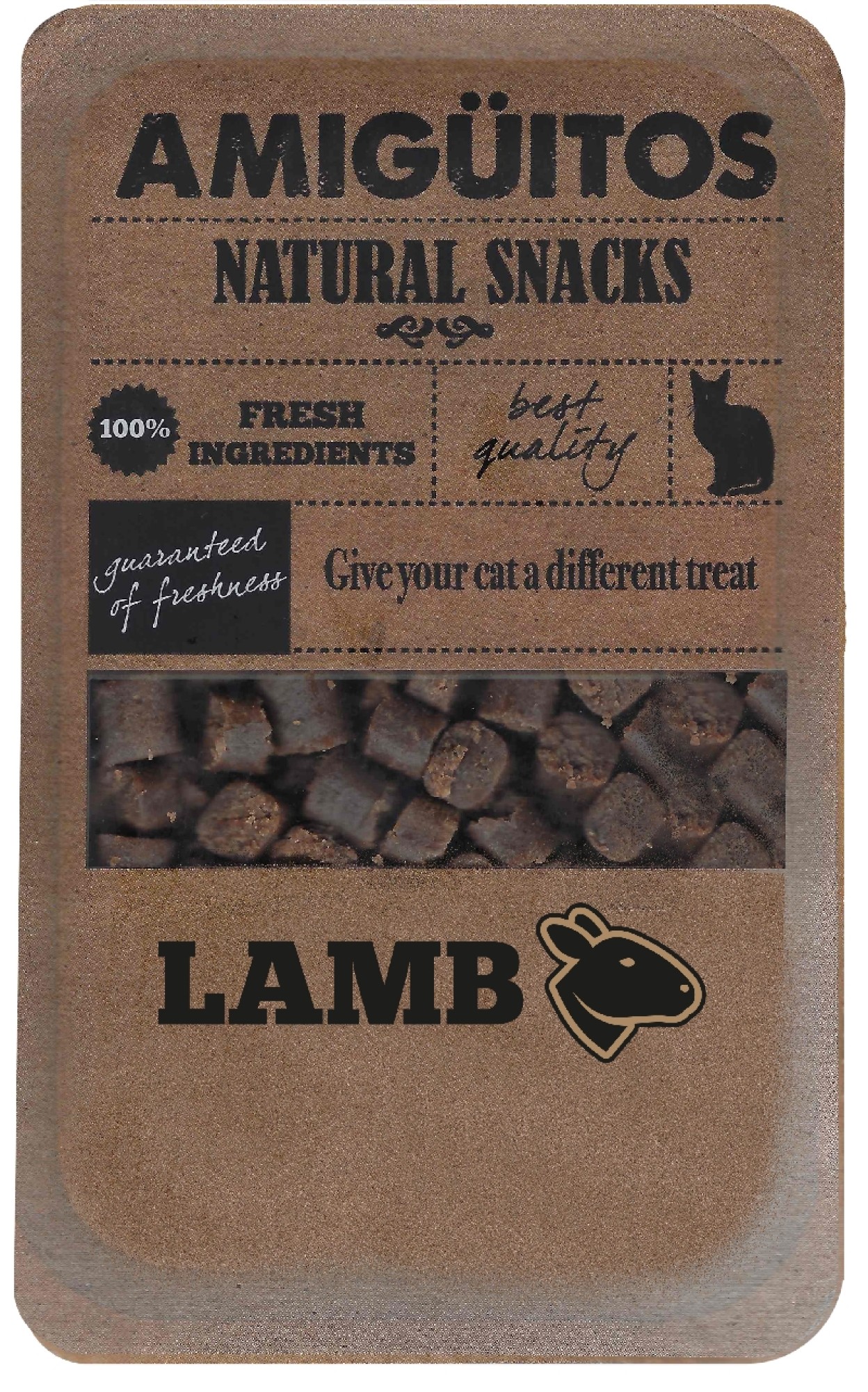 Amigüitos Kattensnack Lam 100 gr.