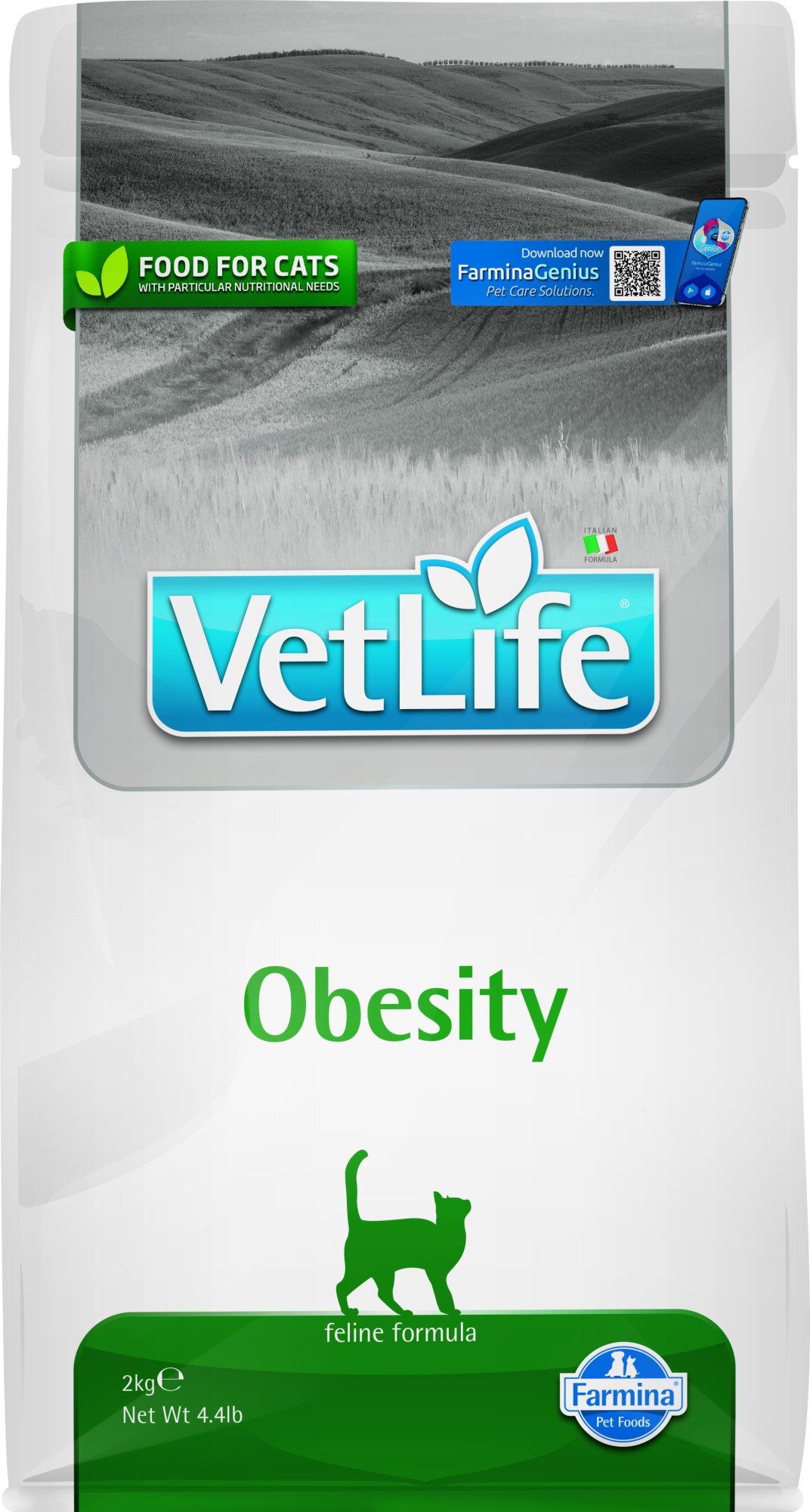 VET LIFE kattenvoeding Obesity 2 kg