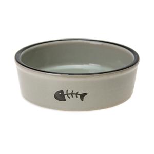 Karlie keramische kattenbak, grijs 200ml &Oslash;12cm