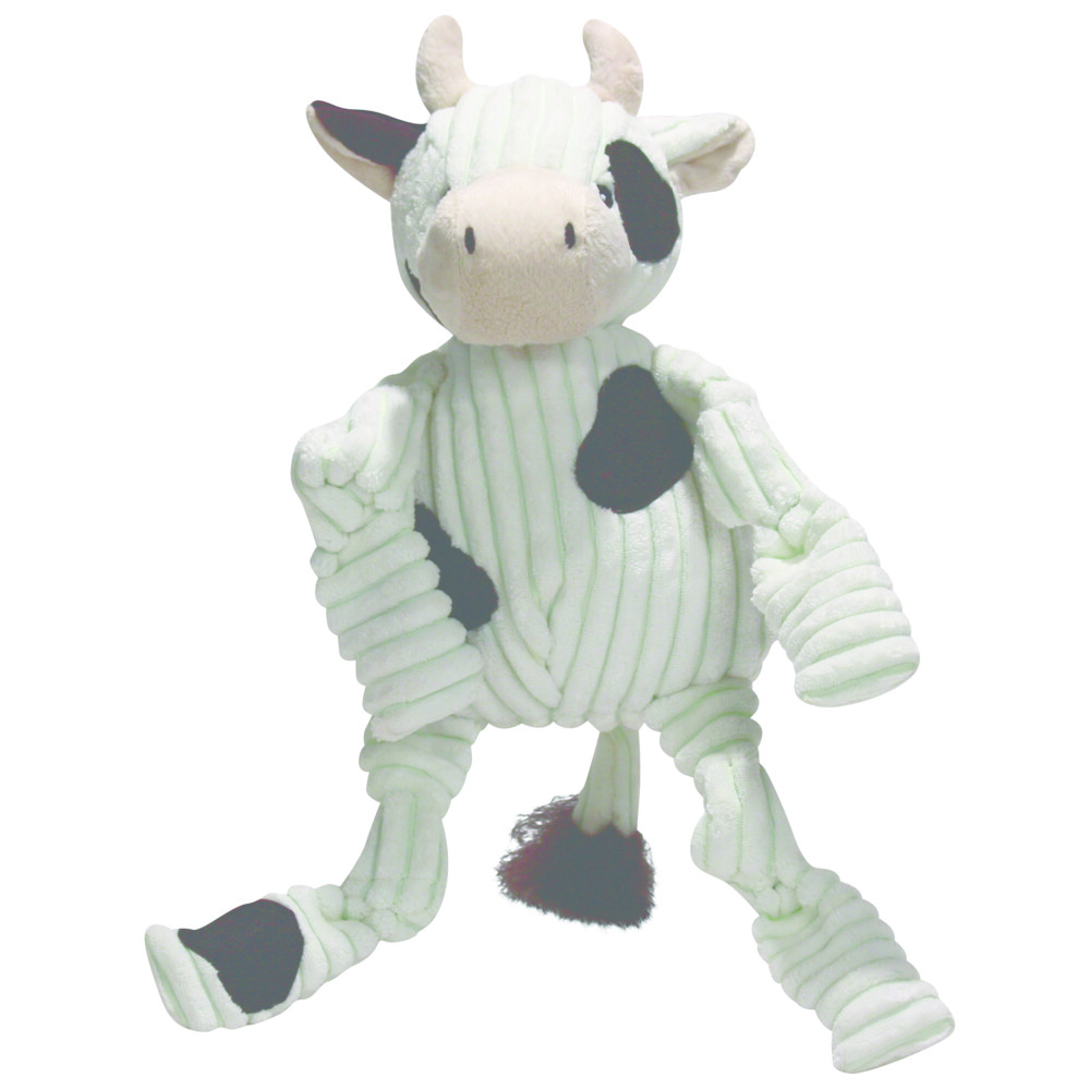 HuggleHounds Cow Knottie Large 38 x 23 x 8 cm