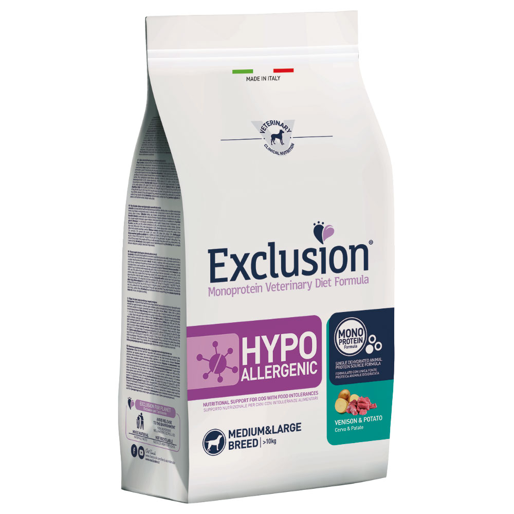Exclusion Diet 2x12kg Exclusion met Hert & Aardappel Hondenvoer