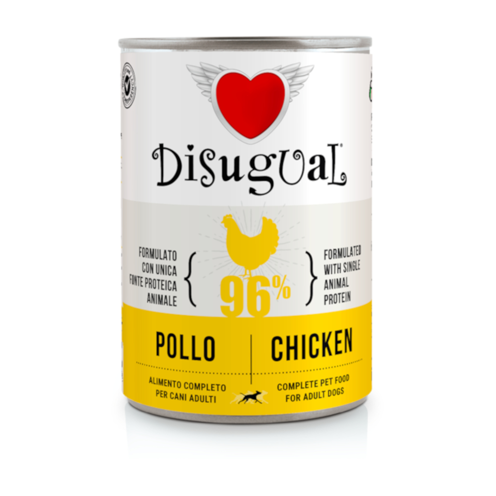 Disugual 12x400g  Adult nat varkensvoer voor honden