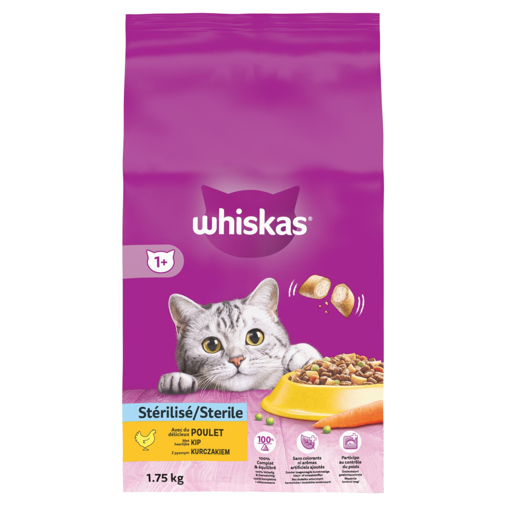 Whiskas 1+ Sterile Kip - 1,75 kg