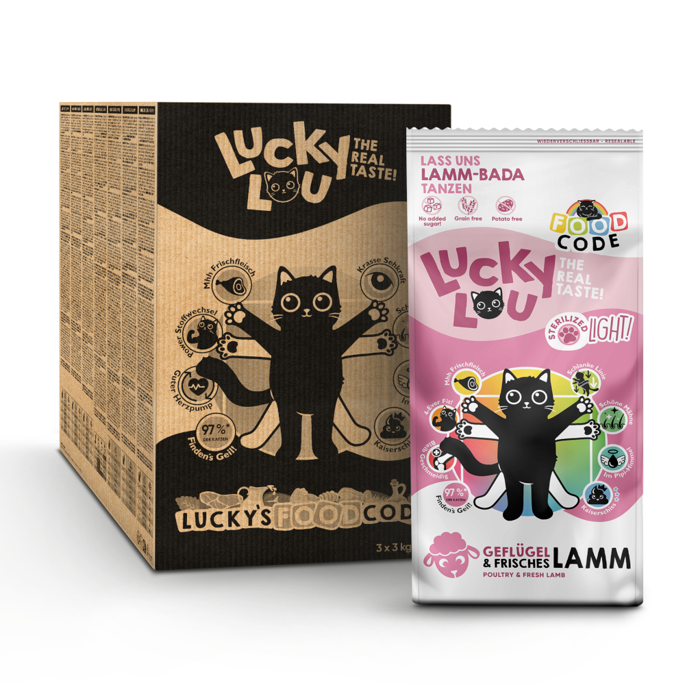 Lucky Lou Light Gevogelte & Lam - voordeelverpakking: 2 x 9 kg