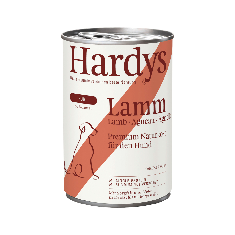 Hardys 6x 400g  Pure Lam natvoer voor honden