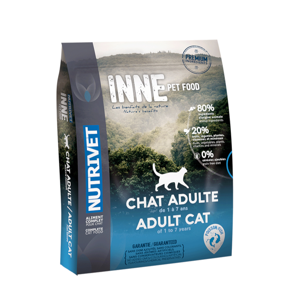 Nutrivet 1.5kg  Inne Adult Kat met vis droogvoer voor katten