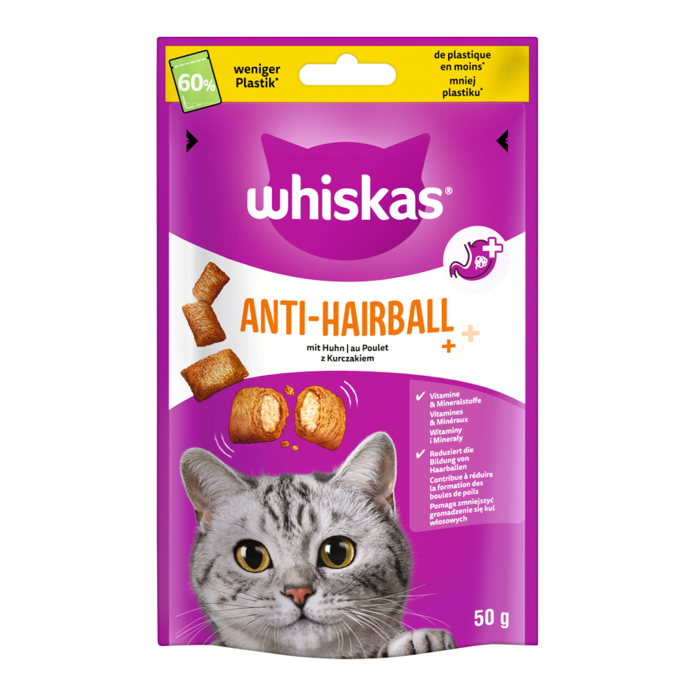 Whiskas Anti-Hairball - Voordeelpakket 6 x 50 g