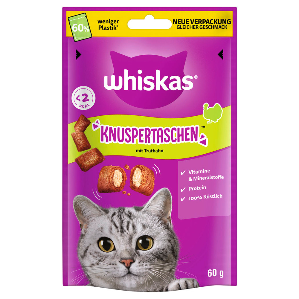 Whiskas Temptations - Voordeelpakket: Kalkoen 6 x 60 g