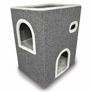 Duvo+ Kattenkrabhuisje Gordon 46x36x58CM grijs