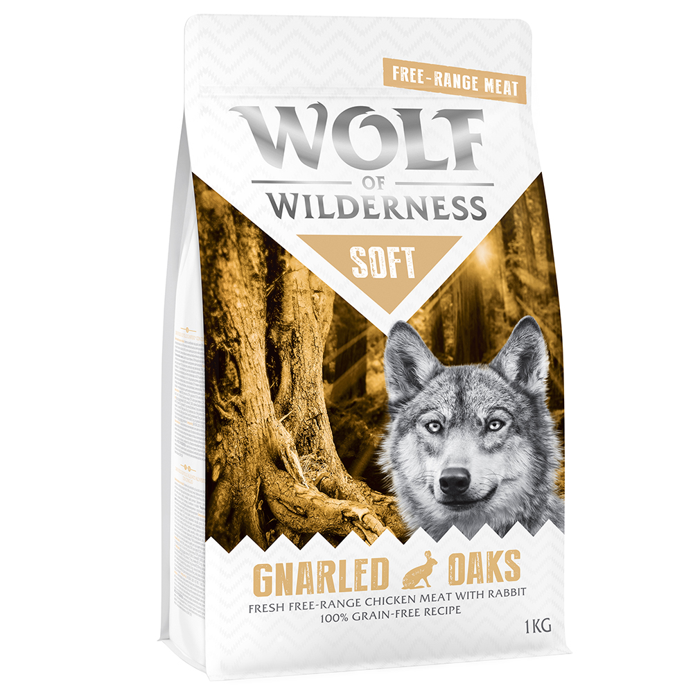 Wolf of Wilderness 4kg  - Soft - Gnarled Oaks - Scharrelkip & Konijn