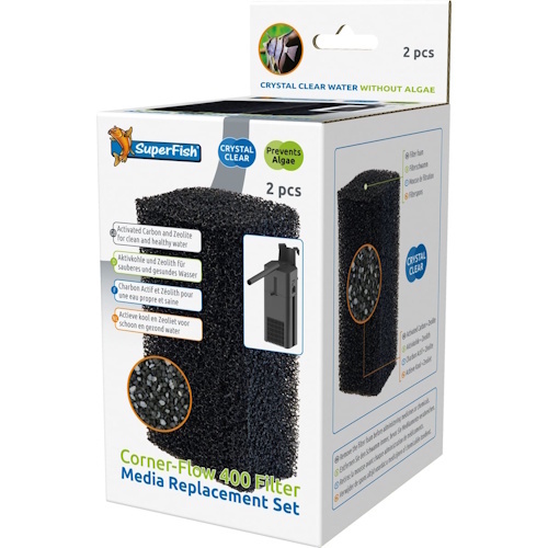 SuperFish Corner Filter 400 Media Vervang Set