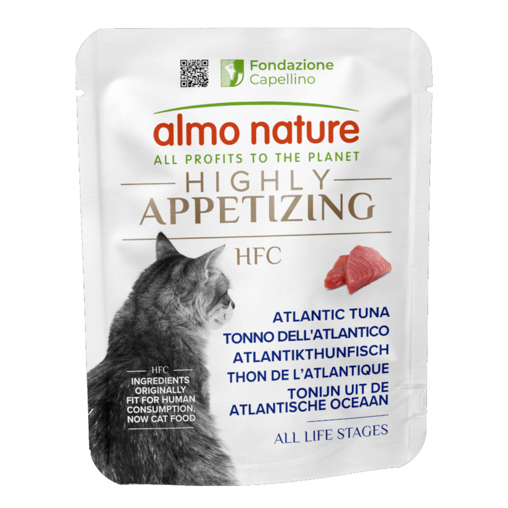 Almo Nature HFC 6x50g  Zeer Smakelijk Atlantische Tonijn natvoer voor katten