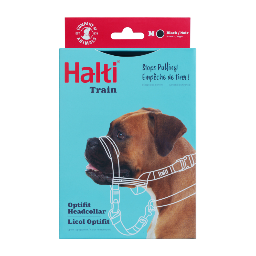 Halti Optifit hoofdbanden maat M voor honden