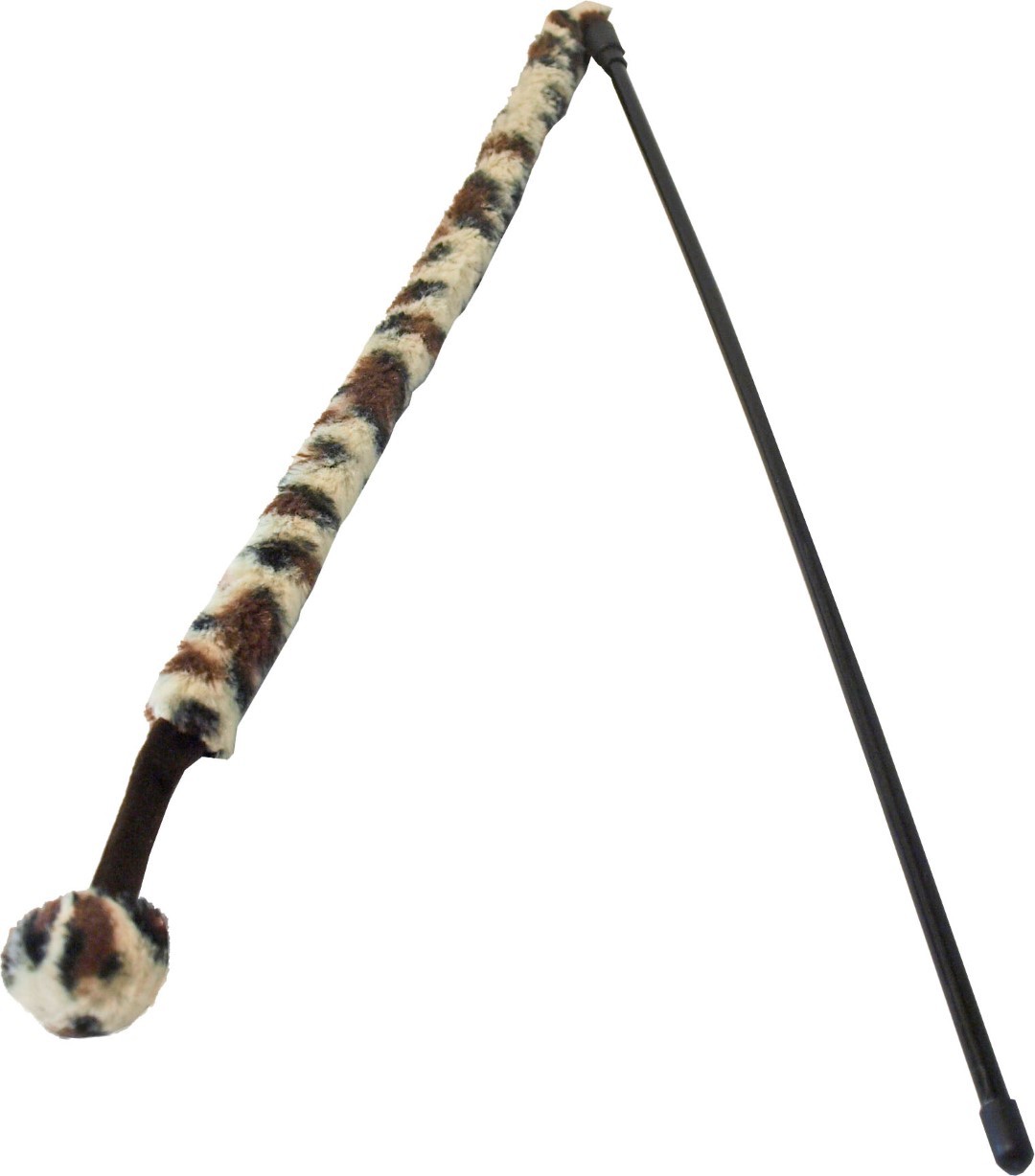 Gebr de boon Kattenspeelgoed hengel softy met bal en bel wild print - 