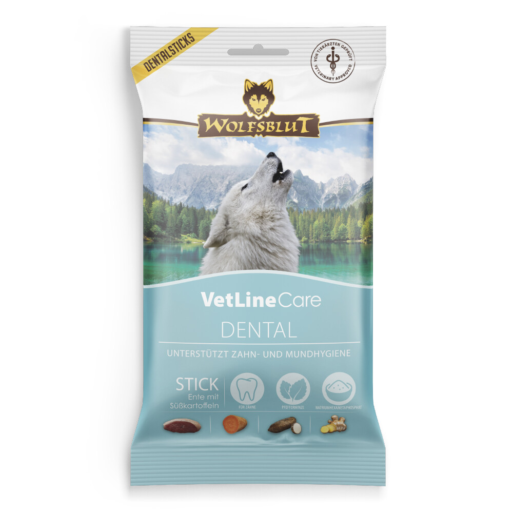 Wolfsblut 8x  Hondensnack Vetline Snack Dental 100 gr
