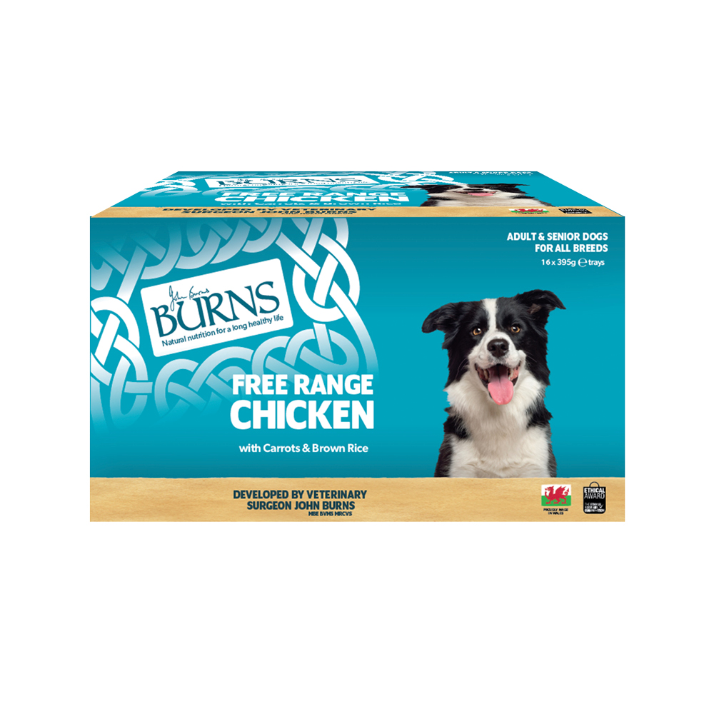 Burns natvoer voor honden 16 x 395 g - KIp