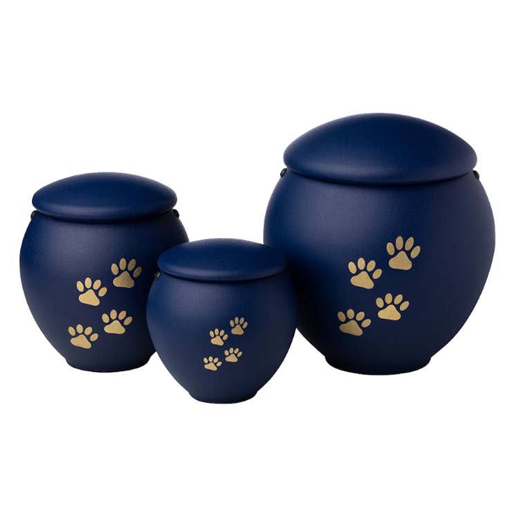 Urnwebshop Kleine Budget Dieren Urn Blauw (0.5 liter)