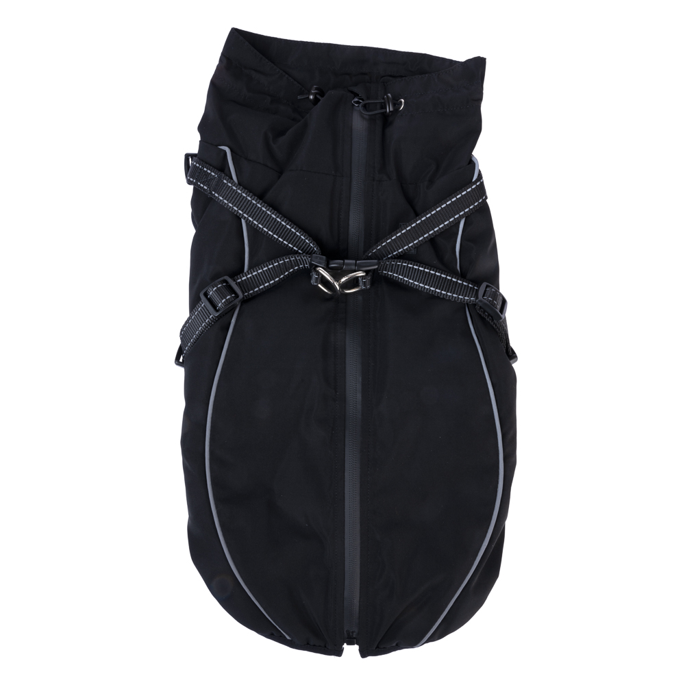 TIAKI Hondenharnas Arkon Zwart Ruglengte: 50cm