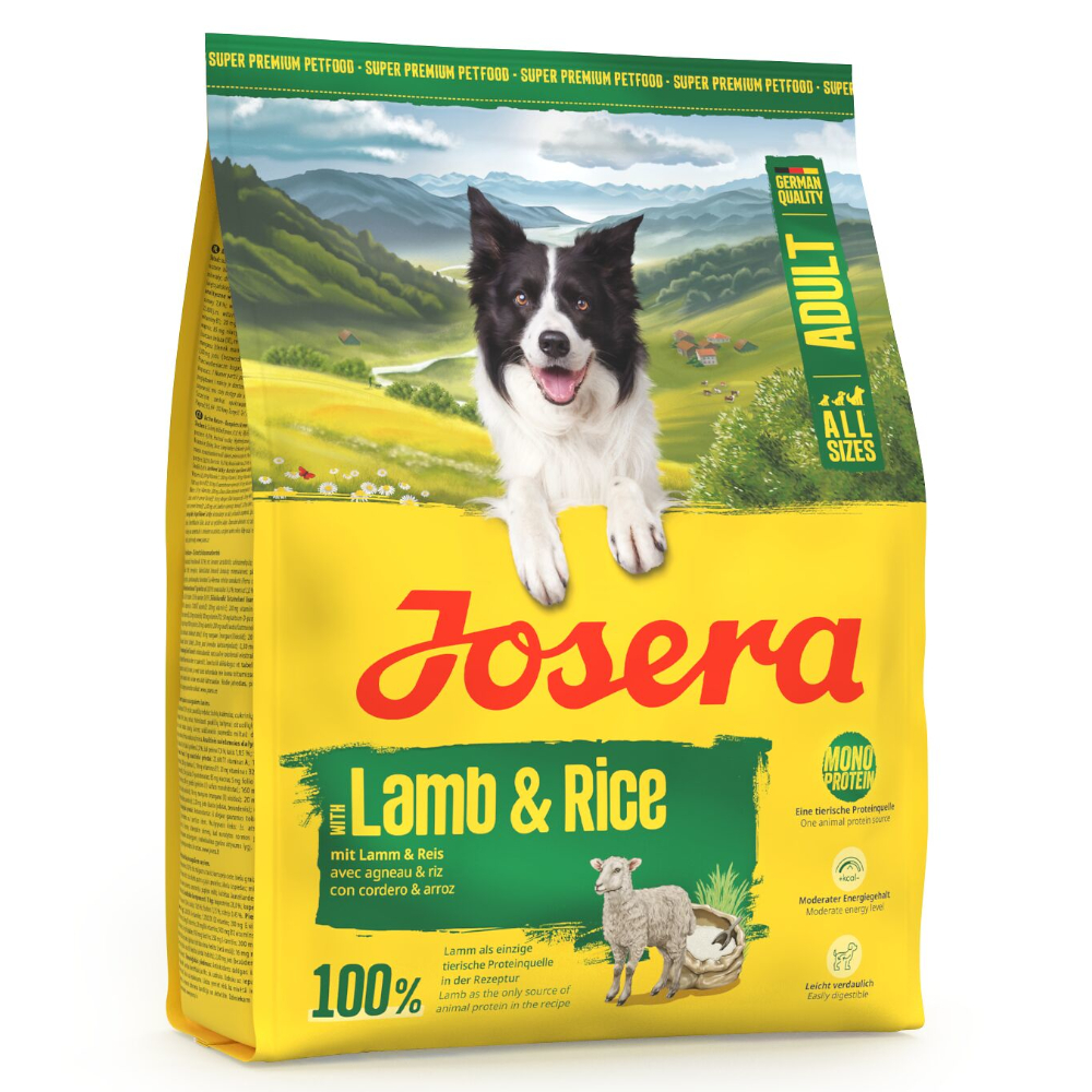 Josera 900g  lam&rijst droogvoer voor honden