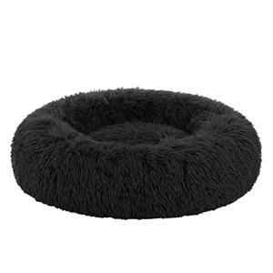 Pecco Ronde mand voor hond en kat - 60 cm - Zwart fluffy