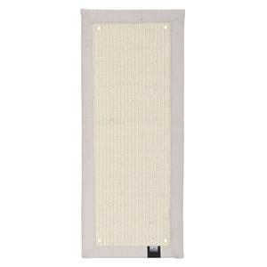 Ebi Krappa Krabmat Rechthoekig – stijlvolle sisal krabmat met interieurstof en muurbevestiging – 58 &times; 24 &times; 1,5 cm Wit