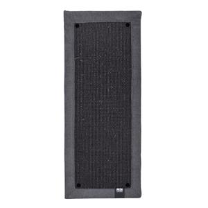 Ebi Krappa Krabmat Rechthoekig – stijlvolle sisal krabmat met interieurstof en muurbevestiging – 58 &times; 24 &times; 1,5 cm Zwart