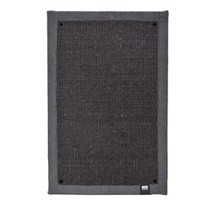 Ebi Krappa Krabmat Hoek – stijlvolle sisal krabmat met interieurstof en hoekmontage – 58 &times; 38 &times; 1,5 cm – verkrijgbaar in zwart en wit Zwart