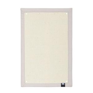 Ebi Krappa Krabmat Hoek – stijlvolle sisal krabmat met interieurstof en hoekmontage – 58 &times; 38 &times; 1,5 cm – verkrijgbaar in zwart en wit Wit