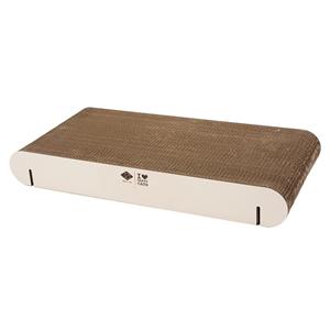 D&D Home Kartonnen Wandplank Navulling David Bruin/Beige – vervangende kartonnen delen voor kattenwandplank, maten S (30 cm) en L (60 cm) L - 60x29x8cm