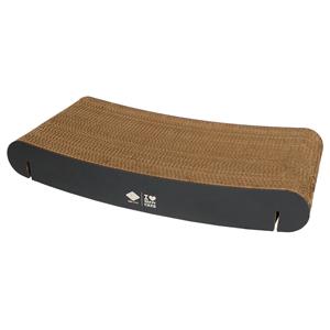 D&D Home Gebogen Kartonnen Wandplank Navulling David – Bruin/Zwart & Bruin/Beige, 60&times;29&times;10 cm Bruin/Zwart