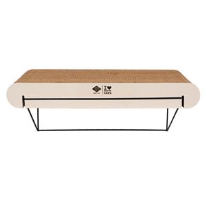 D&D Home Kartonnen Wandplank David – Bruin/Beige, maten S (30&times;29&times;24 cm) en L (60&times;29&times;24 cm) met metalen houder L - 60x29x24cm