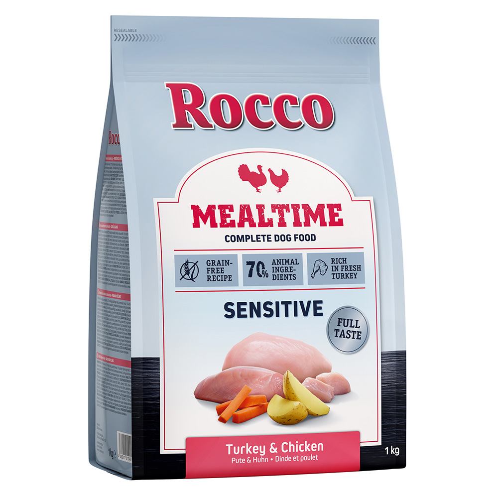 Rocco 5x1kg Sensitive Kalkoen & Kip  Mealtime Hondenvoer