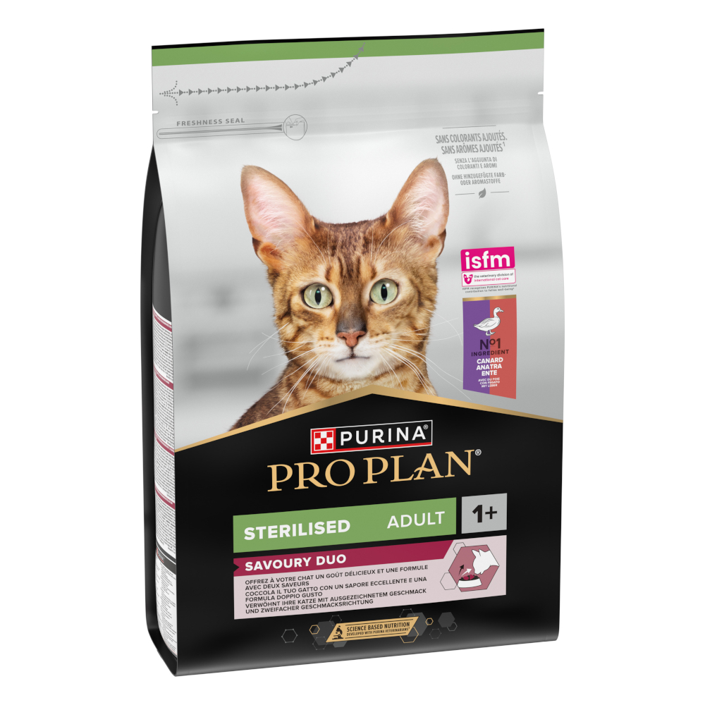 Pro Plan 3kg Purina  Gesteriliseerd Duo Eend & Lever droogvoer voor honden