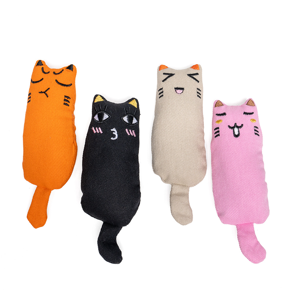 Zooplus Basics 4-delige  kattenspeelset Kitty met kattenkruid