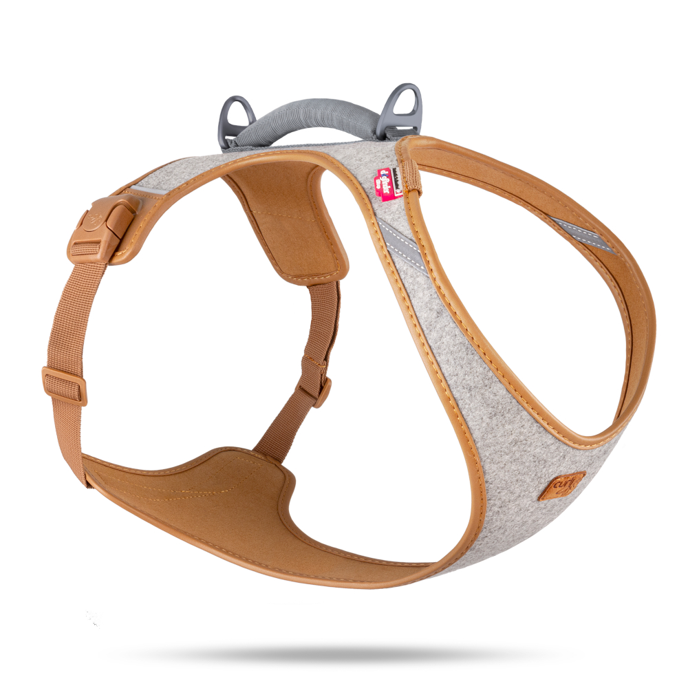 Curli Alpine Belka harnas, grijs maat 3XL: Borstomtrek 70,2-78,9 cm hond