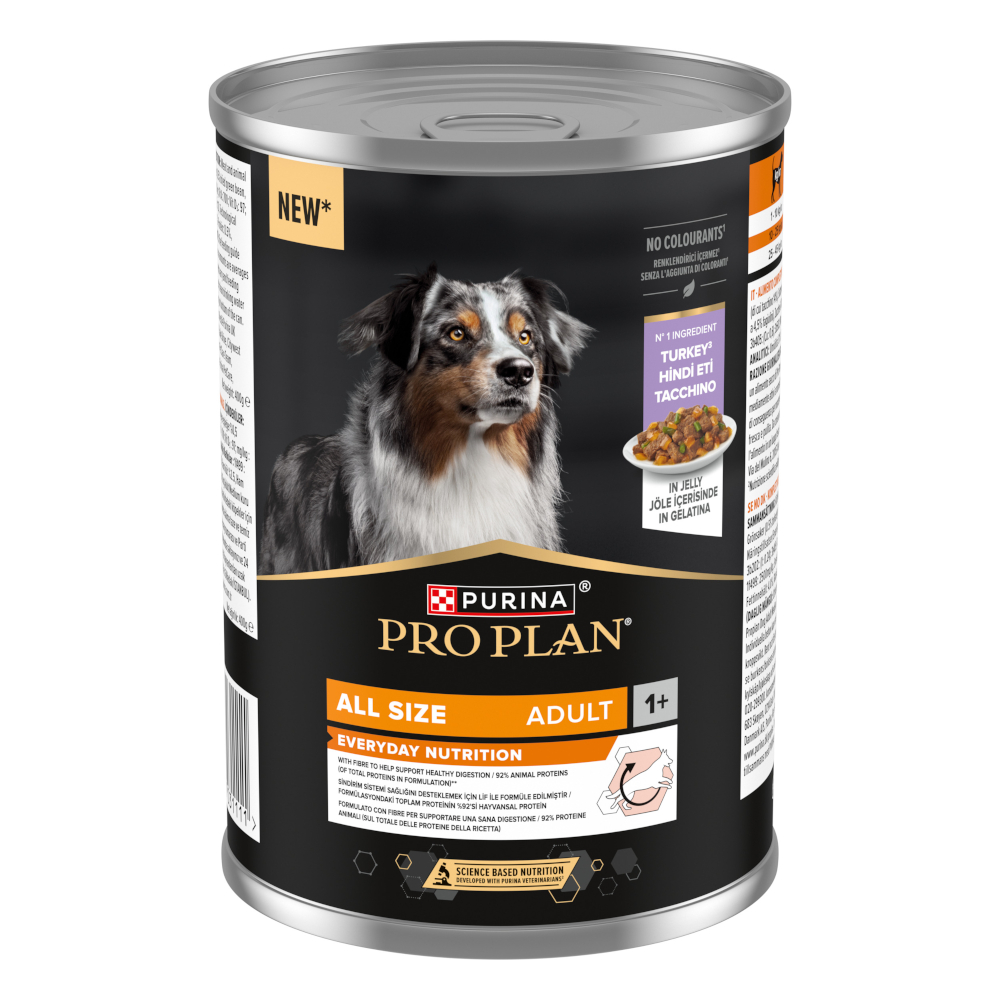 Pro Plan 12x400g PURINA  All Size Adult Everyday Nutrition in Gelei nat hondenvoer