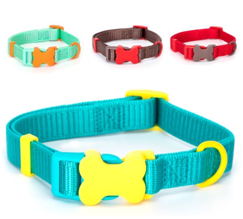 Nobleza Leuke hondenhalsband met kliksluiting - Nylon - 40 cm