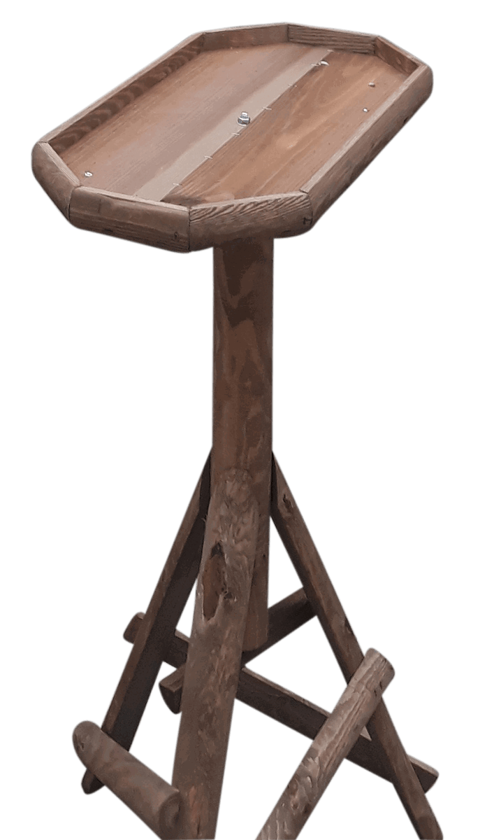 Warentuin mix Voederhuis voederplateau op paal ovaal 100 cm  - 