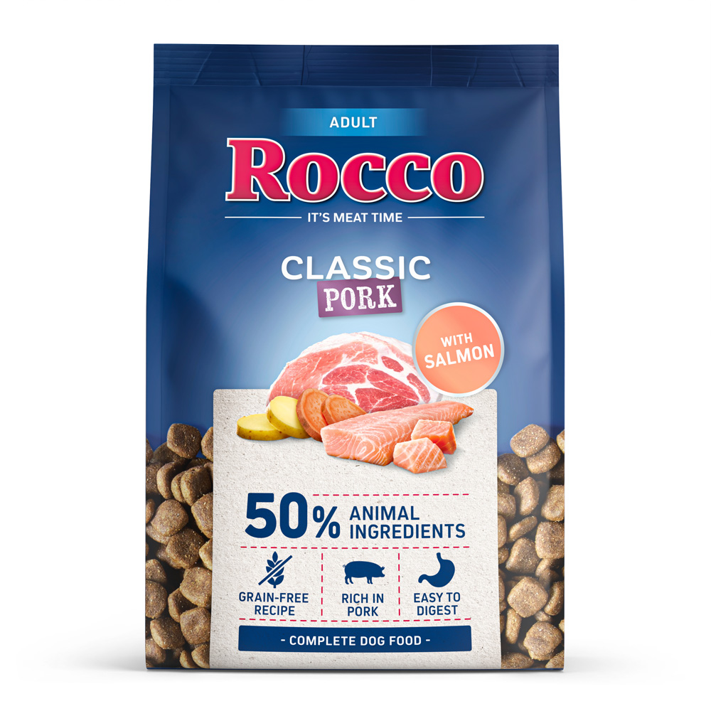 Rocco Classic Adult Varkensvlees met Zalm - 1 kg