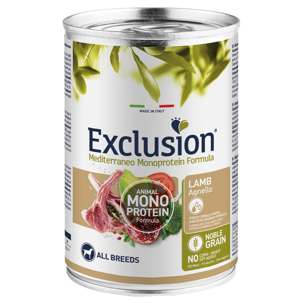 Exclusion Mediterraneo 6x400g Lam Mediterraneo Adult Exclusion Hondenvoer