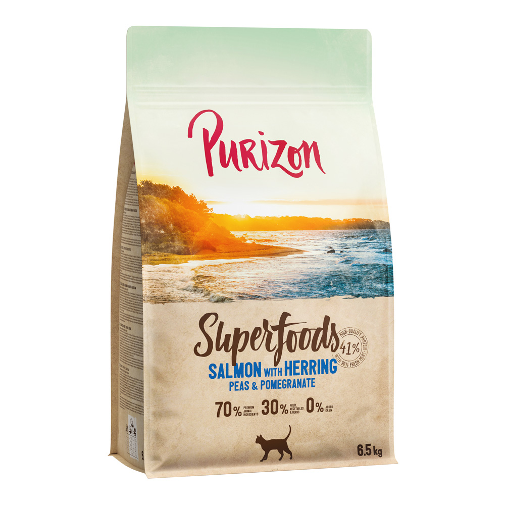 Purizon 6,5kg  Superfoods zalm droogvoer voor katten