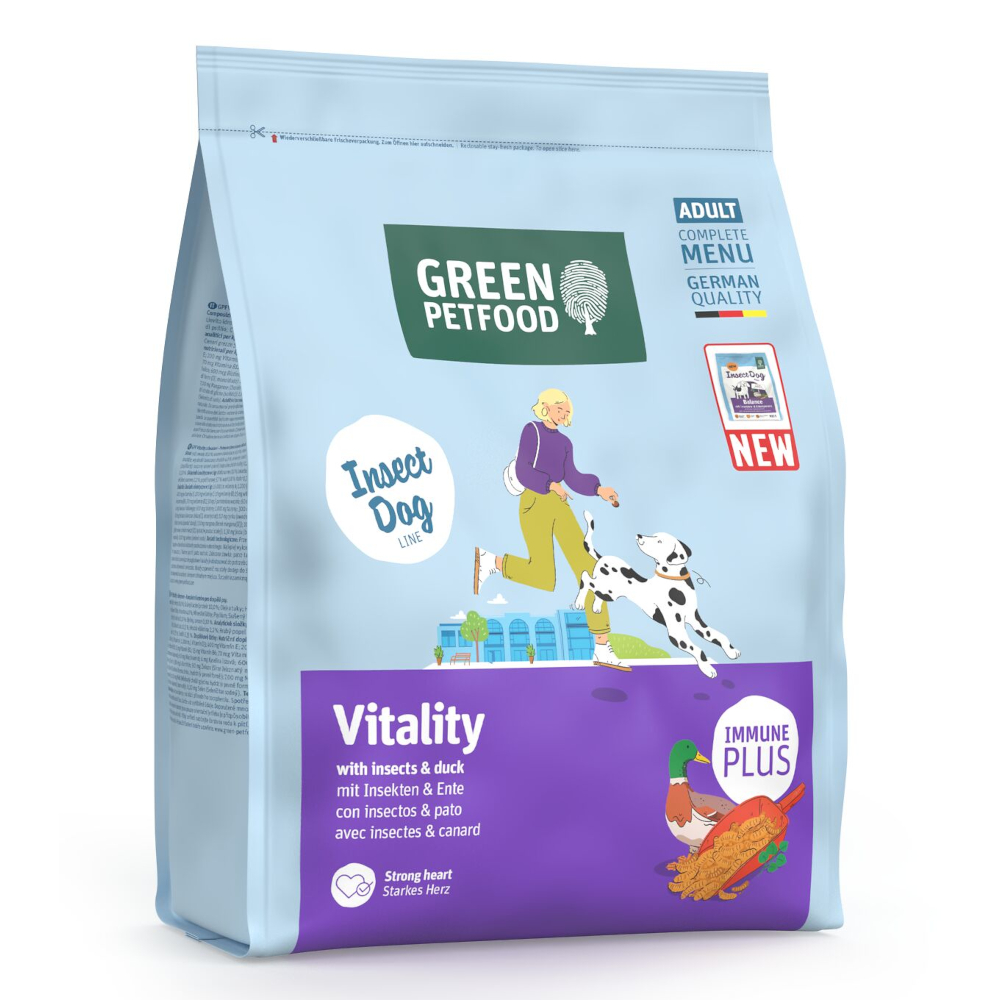 Green Petfood 900g  Dog Vitality met insecten droogvoer voor honden